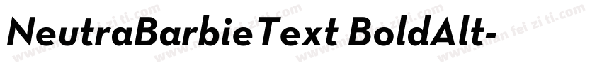 NeutraBarbieText BoldAlt字体转换